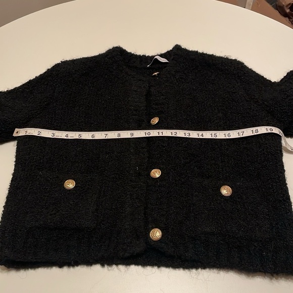 ZARA BLACK W/ GOLD BUTTONS SIZE SMALL - Picture 7 of 7